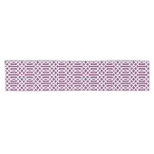 Chemin De Table Court Trellis prune violet (Horizontal)