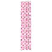 Chemin De Table Court Trellis rose chaud (Devant)
