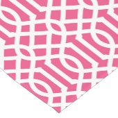 Chemin De Table Court Trellis rose chaud (Coin)