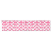 Chemin De Table Court Trellis rose chaud (Horizontal)
