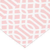 Chemin De Table Court Trellis rose clair (Coin)
