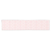 Chemin De Table Court Trellis rose clair (Horizontal)