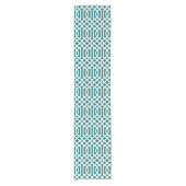Chemin De Table Court Trellis Turquoise foncé (Devant)