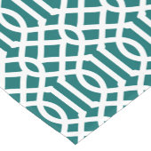 Chemin De Table Court Trellis Turquoise foncé (Coin)