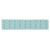 Chemin De Table Court Trellis Turquoise foncé (Horizontal)
