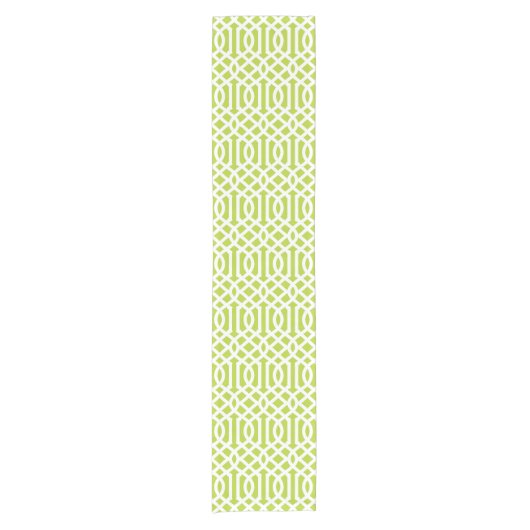 Chemin De Table Court Trellis vert pomme (Devant)