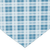 Chemin De Table Court Trendy Light Blue tartan (Coin)