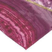 Chemin De Table Court Triangles géométriques d'or blanc fuchsia rose (Coin)