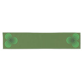 Chemin De Table Court Triskele céleste vert (Horizontal)