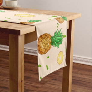 Chemin De Table Court TROPICAL ÉTÉ Aiguille FRUITS motif de tranche