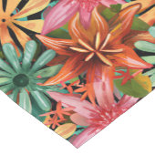 Chemin De Table Court tropical/hawaïen/floral/fleur (Coin)