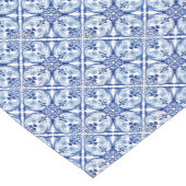 Chemin De Table Court Tuile bleue portugaise (Coin)