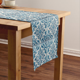 Chemin De Table Court Tuile bleue portugaise