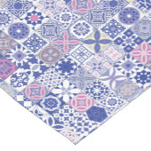 Chemin De Table Court Tuile marocaine - violet et rose (Coin)