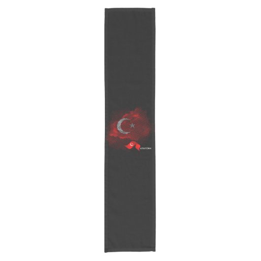 Chemin De Table Court Turkey flag (Devant)