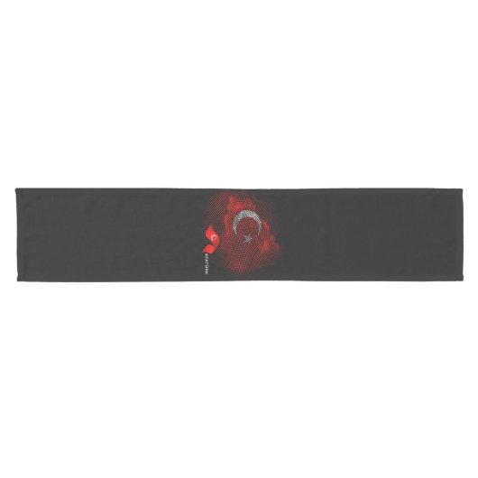 Chemin De Table Court Turkey flag (Horizontal)