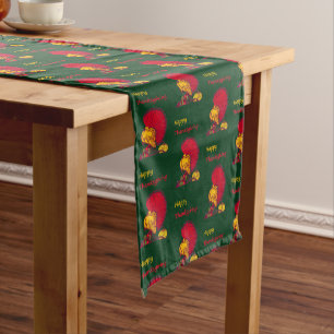 Chemin De Table Court Turquie et bon thanksgiving légume vert
