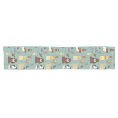 Chemin De Table Court turquoise background dopattern (Horizontal)