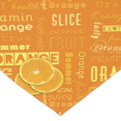 Chemin De Table Court Typographie orange moderne Fruit Slice (Coin)