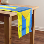 Chemin De Table Court Ukraine Drapeau bleu jaune Thunder_Cove (In Situ)