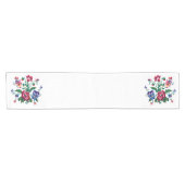 Chemin De Table Court Ukrainian traditional vushuvanka folk art pattern. (Horizontal)