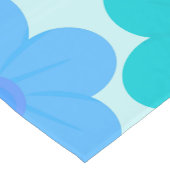 Chemin De Table Court Un design de fleurs cool ciel clair (Coin)