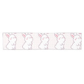 Chemin De Table Court Un petit lapin fait de sentiments (Horizontal)