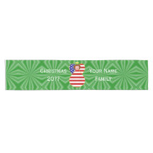 USA Red Hair Angel Noël Drapeau personnalisé