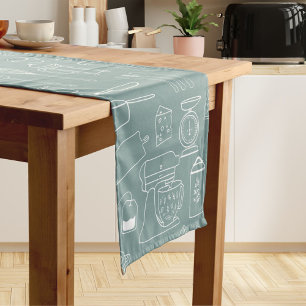 Chemin De Table Court Ustensiles de cuisine de ferme minimaliste moderne