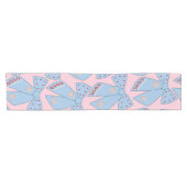 Chemin De Table Court Vaches Roses Et Bleues (Horizontal)