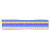 Chemin De Table Court Vagues de couleur (Horizontal)
