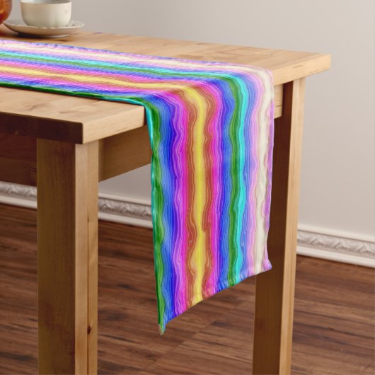 Chemin De Table Court Vagues de couleur (In Situ)
