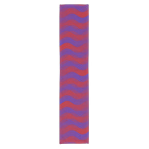 Chemin De Table Court Vagues douces rouge violet + vos idées