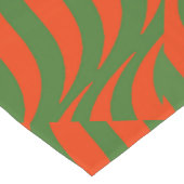 Chemin De Table Court Vagues rouges et vertes (Coin)