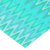 Chemin De Table Court Vagues turquoise (Coin)