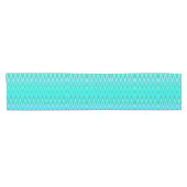 Chemin De Table Court Vagues turquoise (Horizontal)