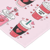 Chemin De Table Court Valentines Day Latte Coffee Lover (Coin)