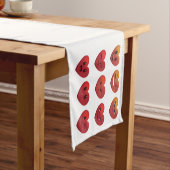 Chemin De Table Court Valentines Jour Silly Visages Coeurs Drôle (In Situ)