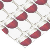 Chemin De Table Court Verre de vin rouge vinification vinicole (Coin)