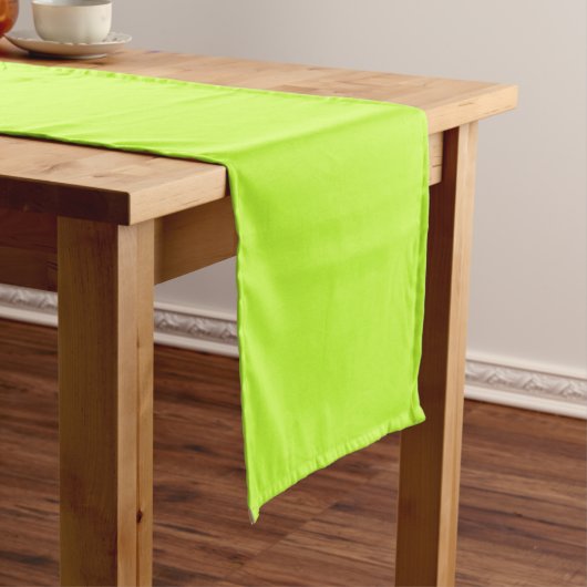 Chemin De Table Court Vert clair citron solide (In Situ)