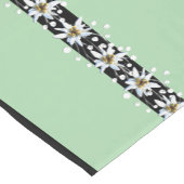 Chemin De Table Court Vert clair et noir avec Edelweiss (Coin)