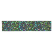 Chemin De Table Court Vert en mille morceaux (Horizontal)