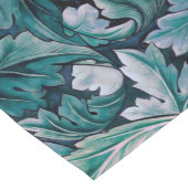 Chemin De Table Court Vert et Turquoise Feuilles Morris (Coin)