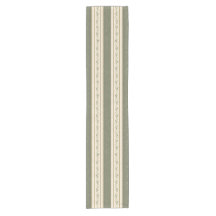 Vert sauge & botanique olive rayure élégante 2'*4'