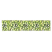 Chemin De Table Court Vert Succulent Gros Plan Cactus (Horizontal)