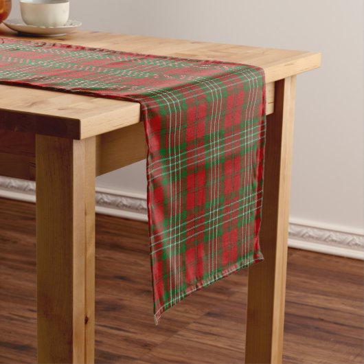 Chemin De Table Court Vieux tartan écossais de Scott de clan (In Situ)