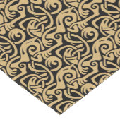 Chemin De Table Court Viking Celtic Intertwining Animal Motif Fabric (Coin)