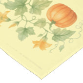 Chemin De Table Court Vin citrouille Avec Fleurs (Coin)