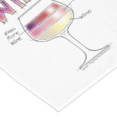 CHEMIN DE TABLE COURT VIN, PLUS DE VIN, BIEN PLUS DE VIN (Coin)