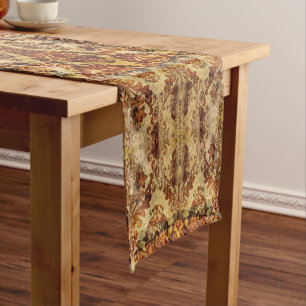 Chemin De Table Court Vintage Français Rustique Automne Automne Automne